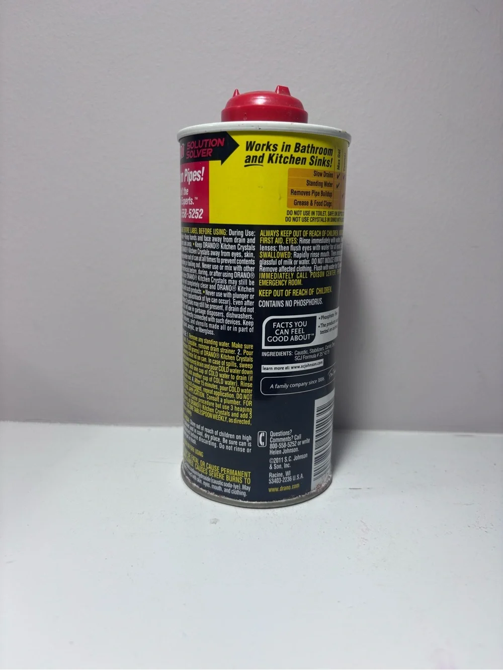 Drano Professional Strength Crystals Drain Cleaner New Rare Discontinued